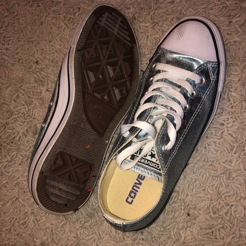 Metallic Blue Converse - Picture 4 of 5